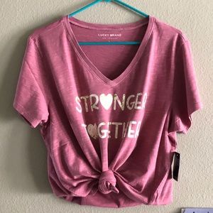 New Lucky 🍀 Women’s “Stronger Together” Love Tee